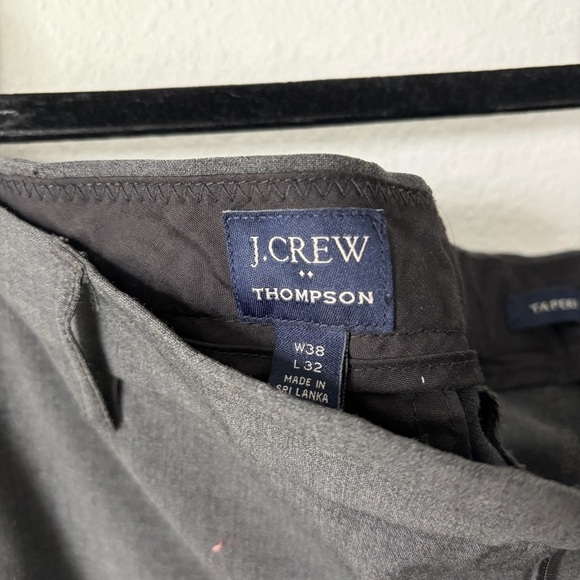 Men’s J. Crew Charcoal Thompson Gray Dress Pants W38 L32 - Picture 3 of 5